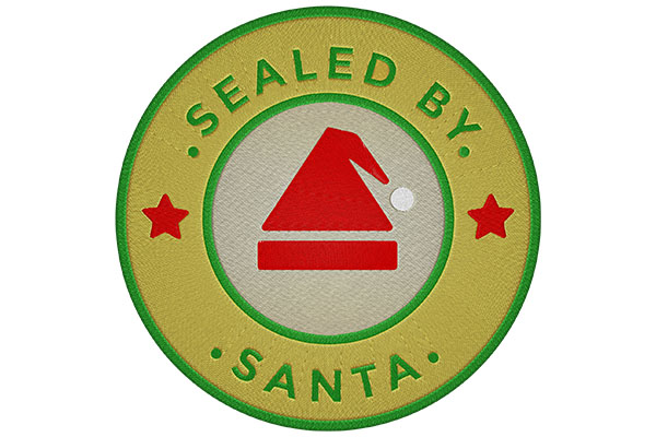 Santas Seal embroidery
