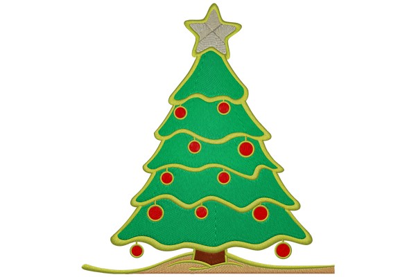 Christmas Tree Machine embroidery
