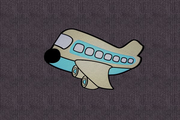 Airplane Toy Machine embroidery