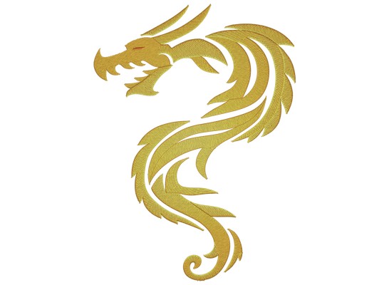 Golden Dragon Machine embroidery