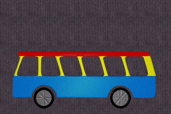 bus Machine embroidery