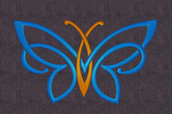 butterfly Machine embroidery