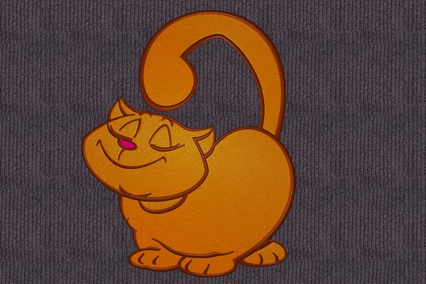 Happy Cat Machine embroidery