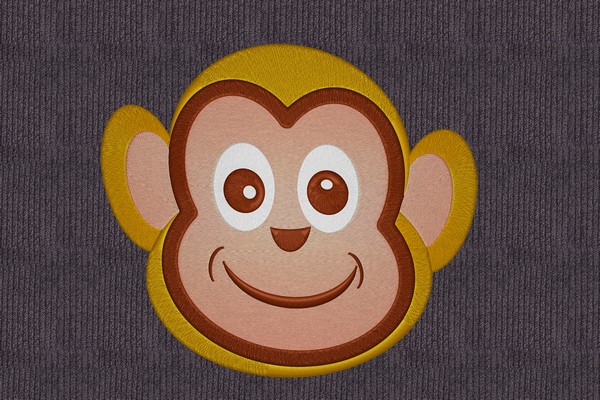 Happy Monkey Machine embroidery