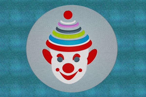 Clown Machine embroidery
