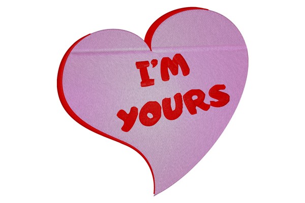 I'm Yours Heart Machine embroidery