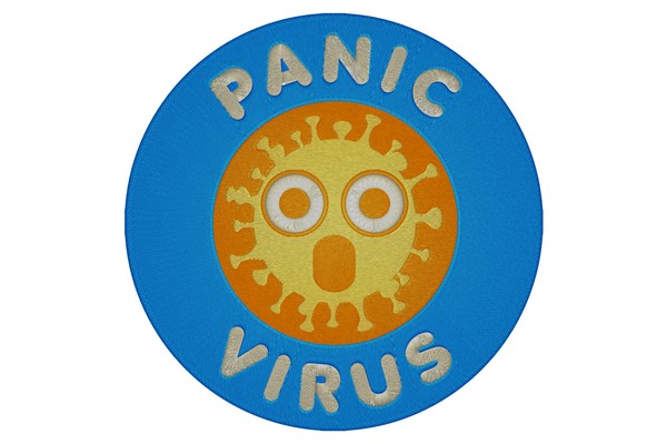 Do Not Panic Virus Machine embroidery