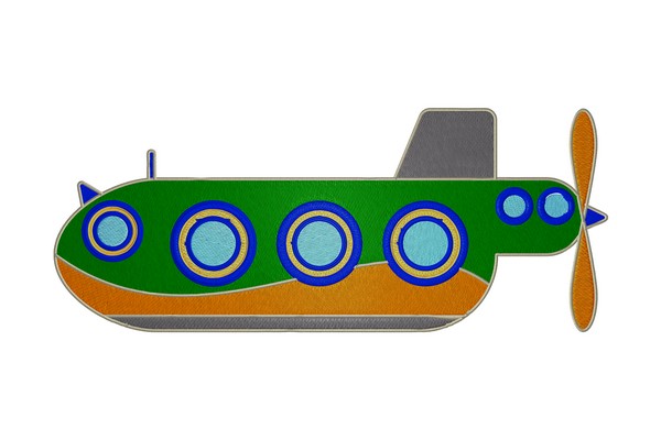 Submarine Machine embroidery
