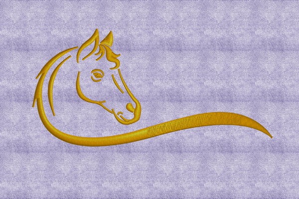 horse Machine embroidery