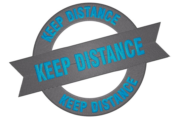 Keep Distance Machine embroidery