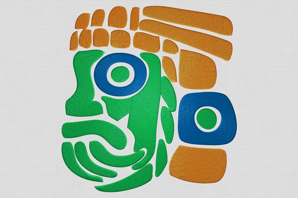 Aztec Mark Machine embroidery