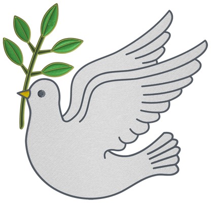 Dove of Peace Machine embroidery