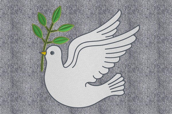 Dove of Peace Machine embroidery
