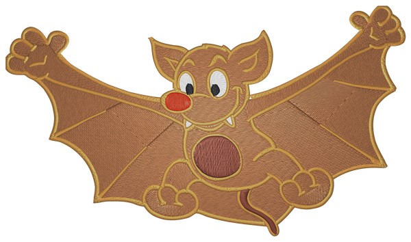 Bat Machine embroidery