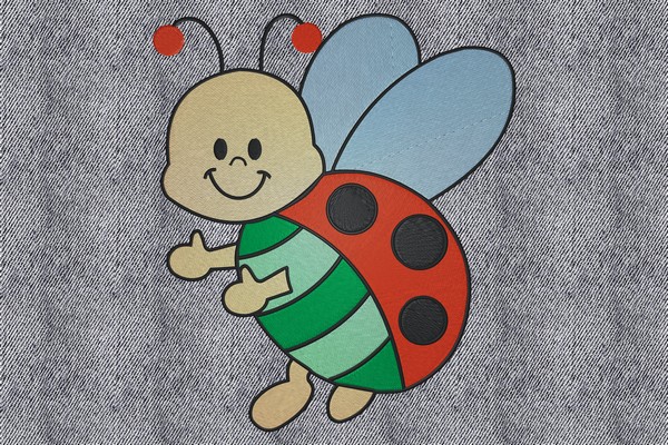 Love Bug Machine embroidery