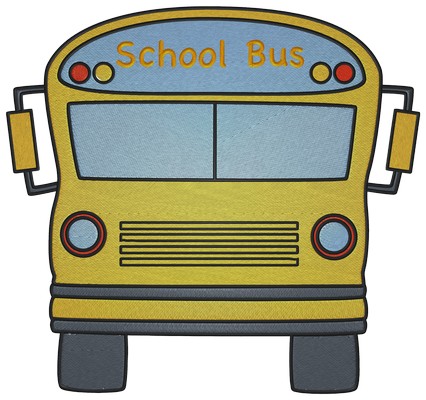 School Bus Machine embroidery