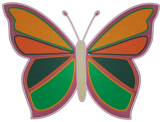 Beautiful Butterfly Machine embroidery
