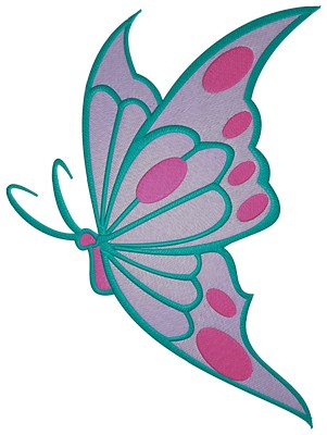 Butterfly Machine embroidery