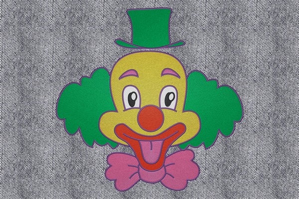 Happy Clown Machine embroidery