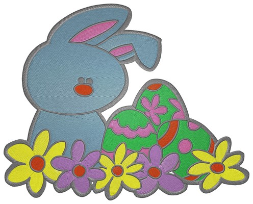 Easter Bunny Machine embroidery