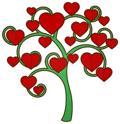Tree of Love Machine embroidery