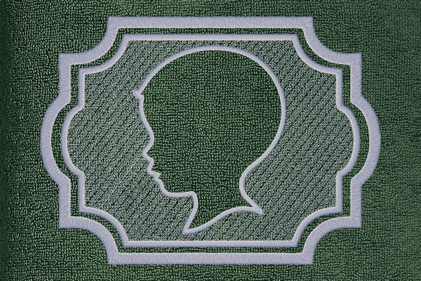 Boy head embossed embroidery design