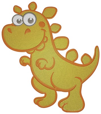 Happy Dinosaur Machine embroidery