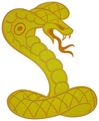 Cobra Snake Machine embroidery