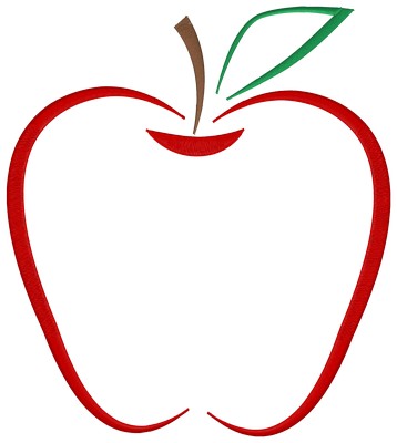 Apple embroidery