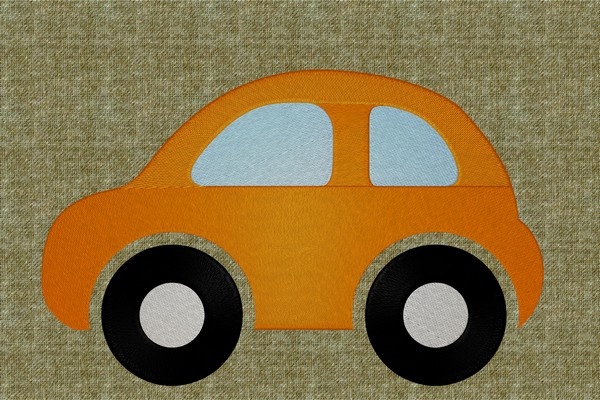 Small Car embroidery