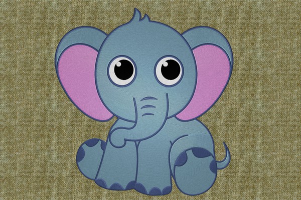 Elephant embroidery