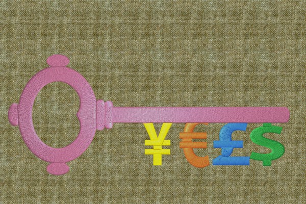 Key of the Money . Machine embroidery file