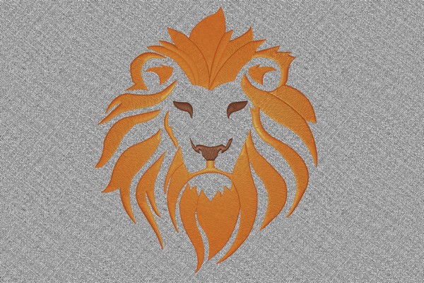 Lion Face . Machine embroidery file