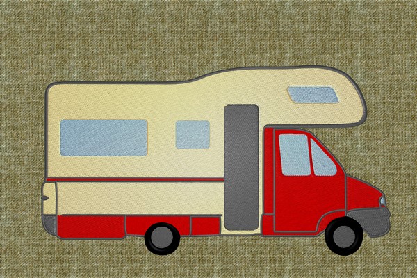 Caravan . Machine embroidery file