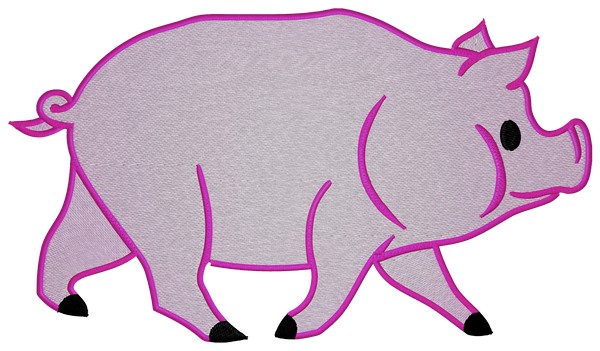 Pig . Machine embroidery file