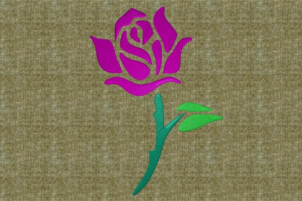 Rose . Machine embroidery file