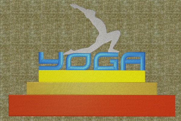 Yoga . Machine embroidery file