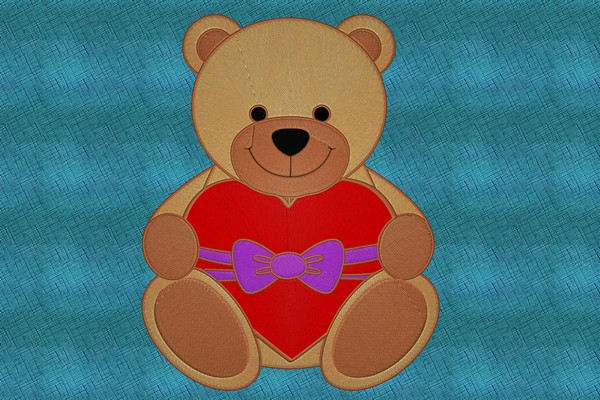 Teddy Bear . Machine embroidery file