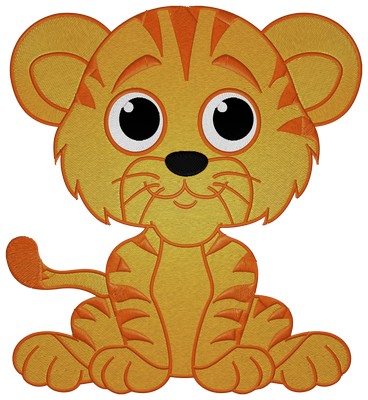 Baby Tiger . Machine embroidery file