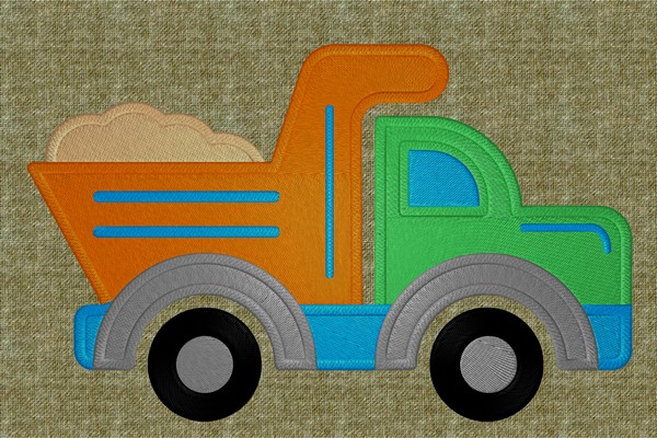 Truck . Machine embroidery file