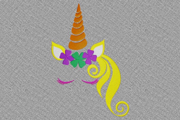 Unicorn . Machine embroidery file