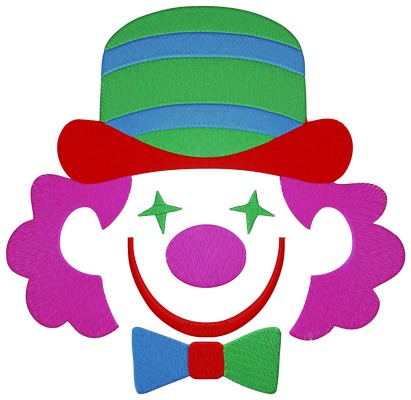 Happy Clown . Machine embroidery file