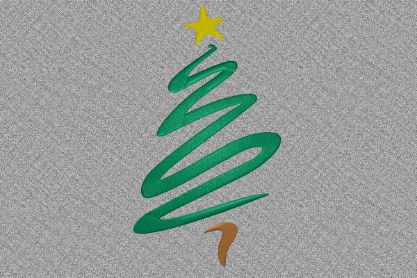 Christmas Tree . Machine embroidery file