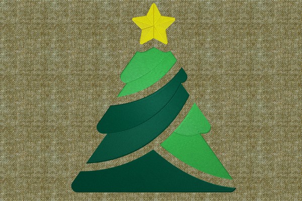 Christmas Tree . Machine embroidery file