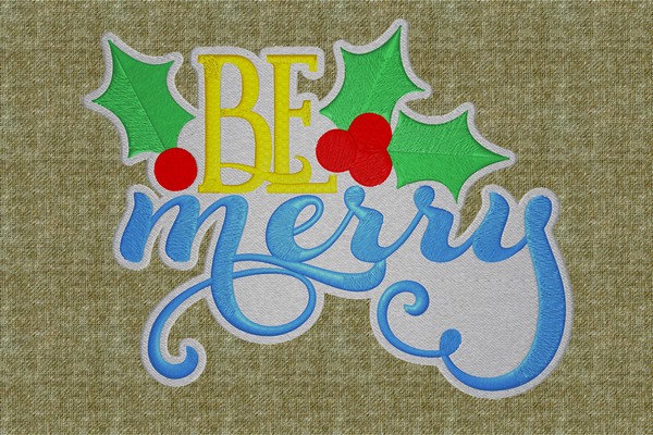 Merry Christmas Sign . Machine embroidery file