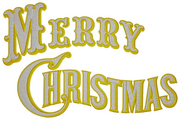 Merry Christmas Sign . Machine embroidery file