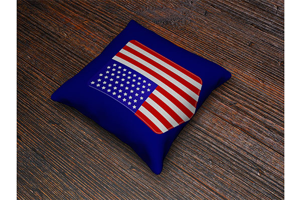 Flag of America Machine embroidery