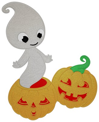 Halloween Ghos . Machine embroidery file