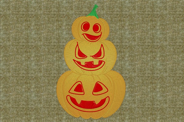 Halloween Pumpkin . Machine embroidery file