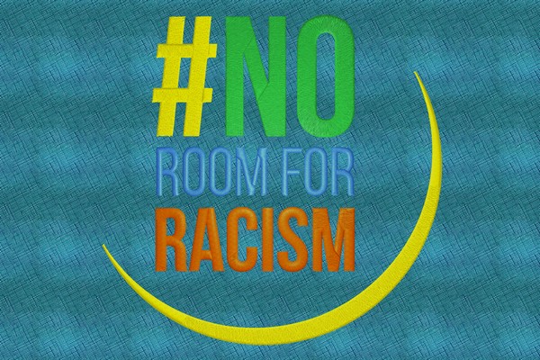 No Room for Racism . Machine embroidery file